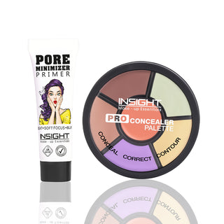 Pore minimizer primer ( 10ml) + Pro Concealer palette corrector
