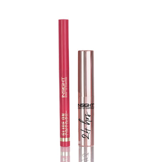Glide on Lip liner + 24 hrs Non Transfe Matte Lipstick