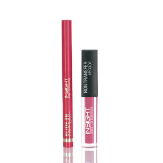 Glide on lip liner + Non Transfer Lipcolor