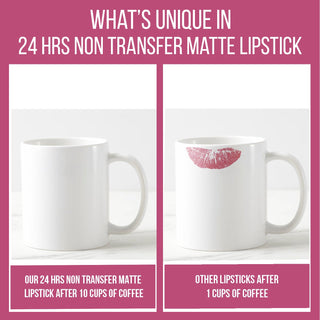 24 Hrs Non Transfer Matte Lipstick - Pack Of 3
