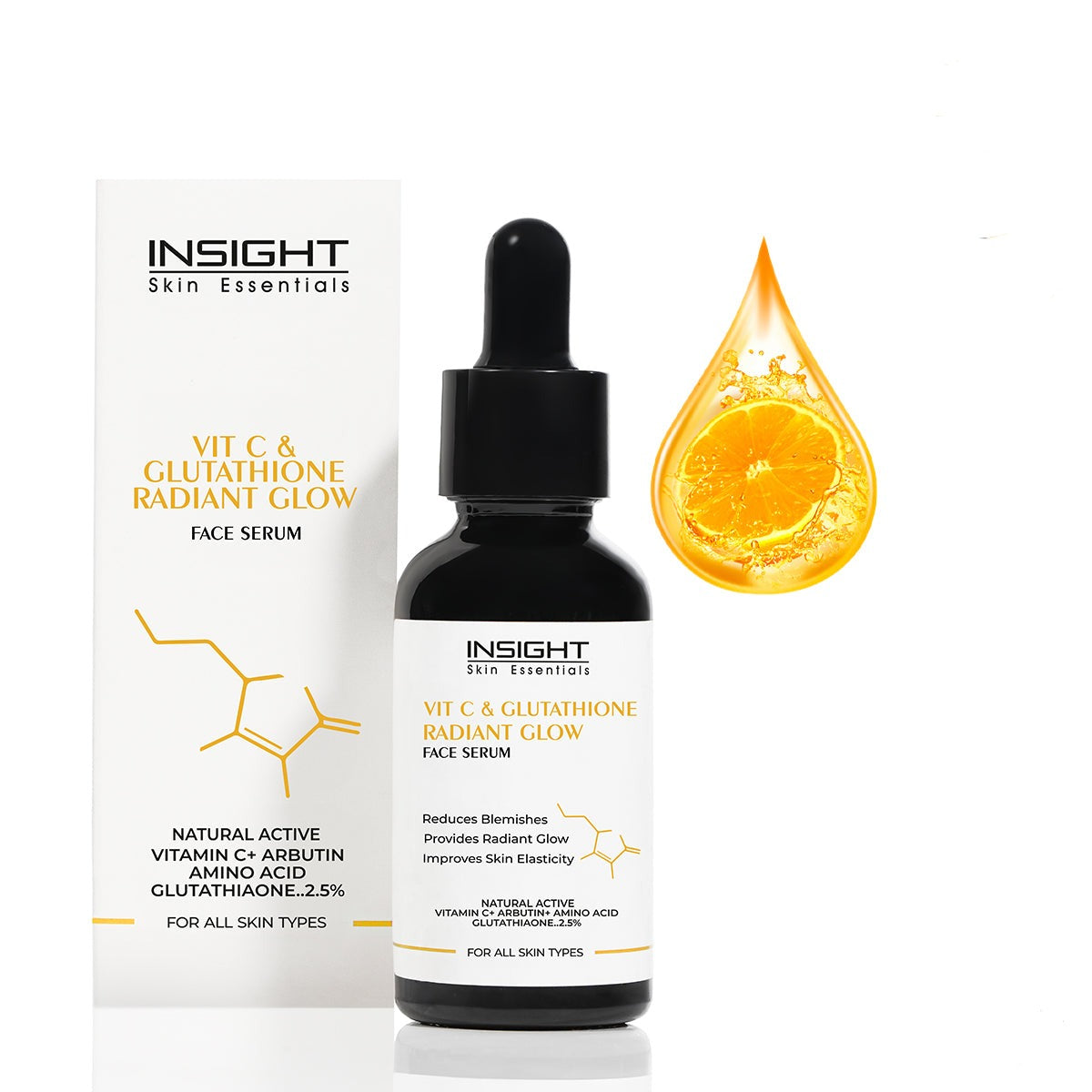Vit C & Glutathione Radiant Glow Face Serum InsightCosmetics Vit C & Glutathione Radiant Glow Face Serum InsightCosmetics