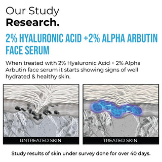 2% Hyaluronic Acid +  2% Alpha Arbutin Face Serum