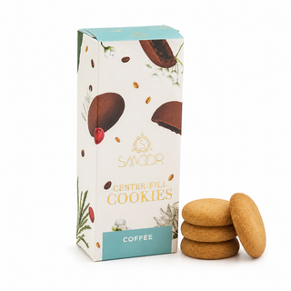 SMOOR Center-Fill Coffee Cookies – Rich Coffee-Flavoured Cookies with a Delicious Filled Center