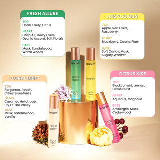 Eau De Parfum Set - Pack of 4 (J,CK,FD,FA)