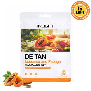De Tan Face Mask Sheet-title