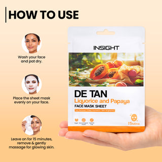 De Tan Face Mask Sheet