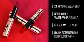 24 Hrs Non Transfer Matte Lipstick