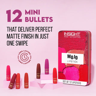 Insight Cosmetics Mojo Lipstick (Set Of 12)