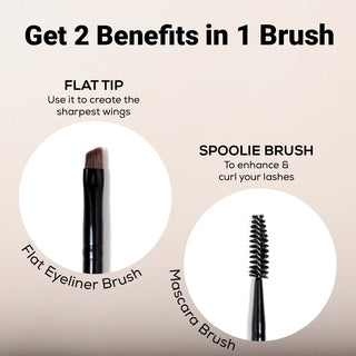 Flat Eyeliner & Mascara Brush