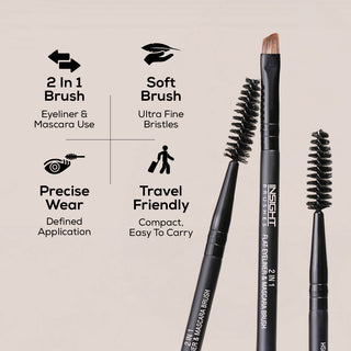 Flat Eyeliner & Mascara Brush